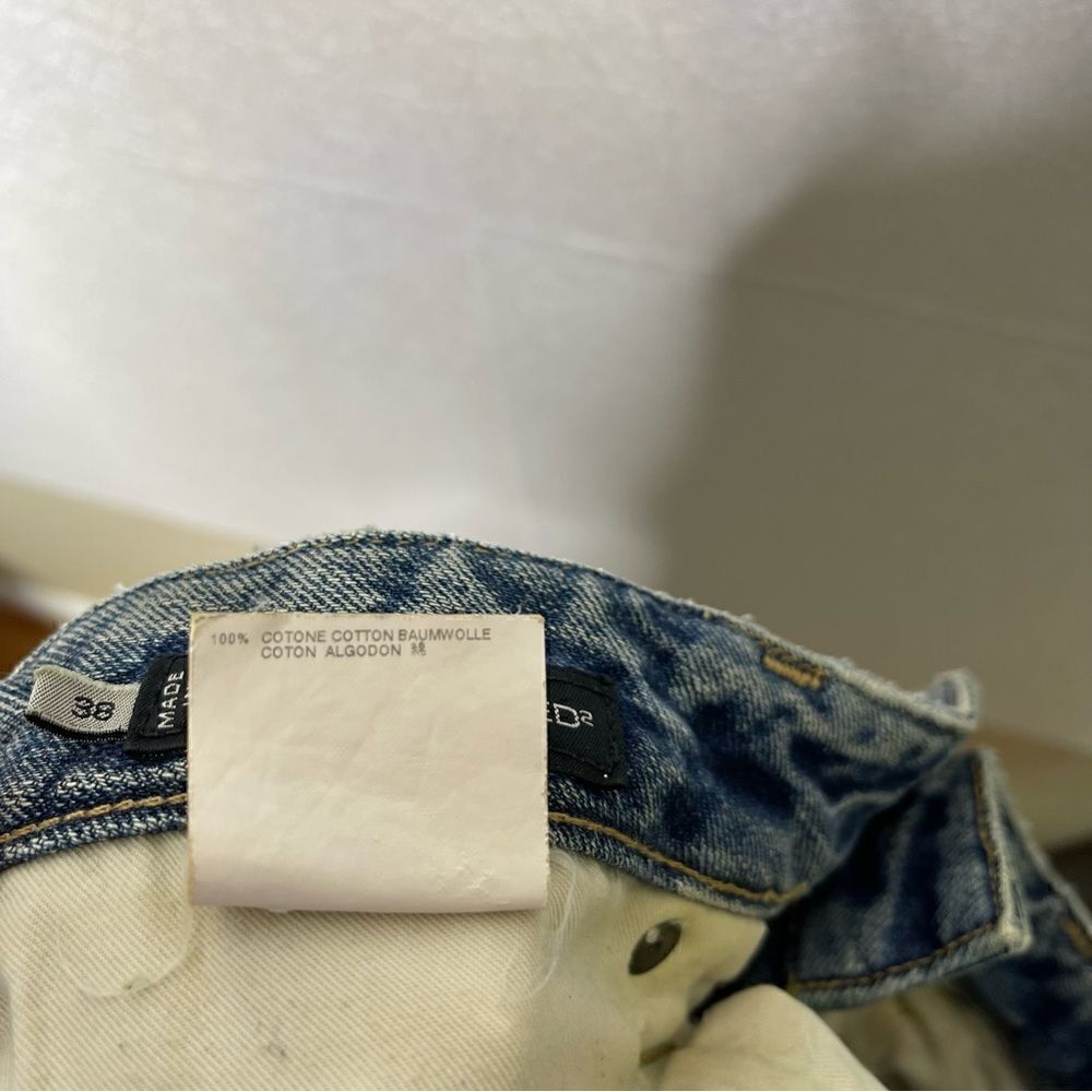 Dsquared Boyfriend Distressed Patch Button Fly Jeans 38 - Picture 5 of 6